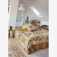 SUZANI EMBROIDERED COTTON THROW