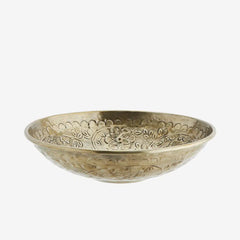 Hand hammered aluminium bowl