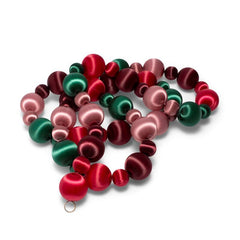 Garland dusty red/burgundy/pink/green 180cm