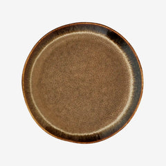 STONEWARE LUNCH PLATE - Brown