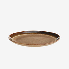 STONEWARE LUNCH PLATE - Brown