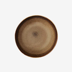 STONEWARE DEEP PLATE - Brown