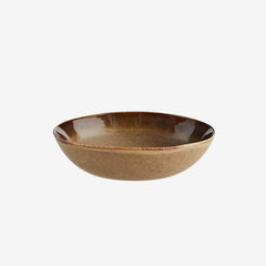 STONEWARE DEEP PLATE - Brown
