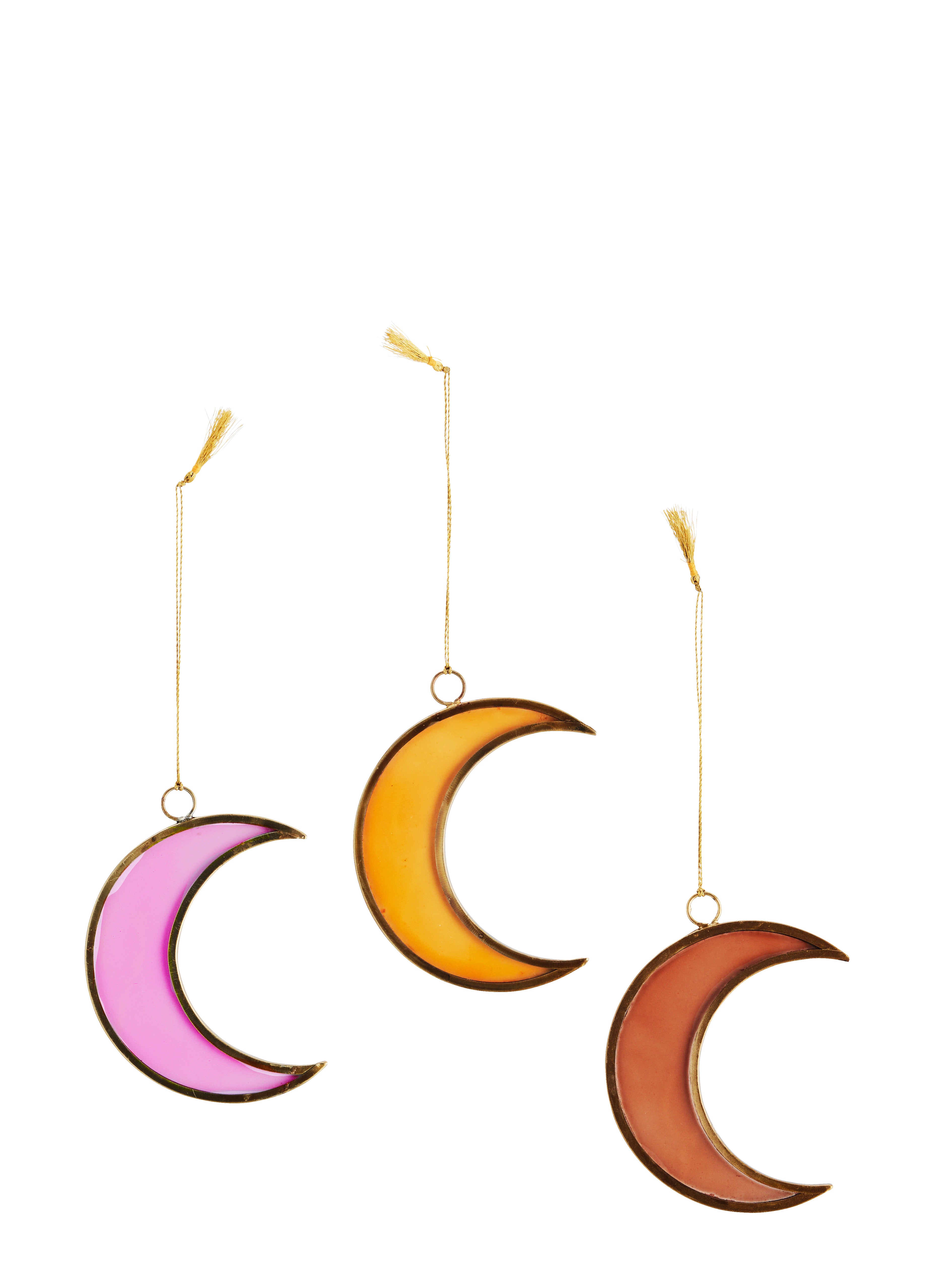 HANGING GLASS MOON