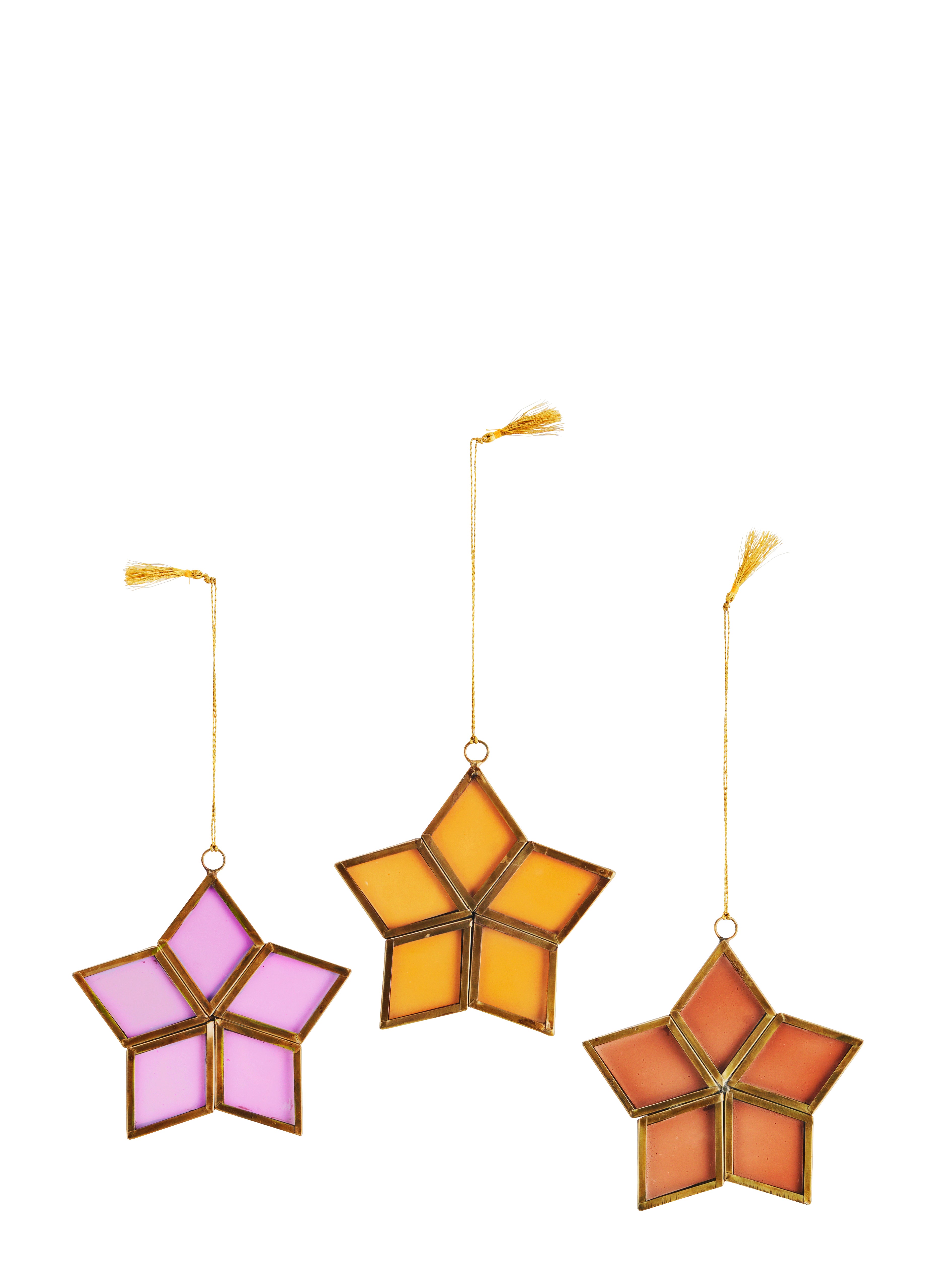 HANGING GLASS STAR