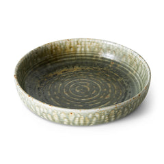 Chef ceramics: deep plate L, rustic green | PRE-ORDER, begin november