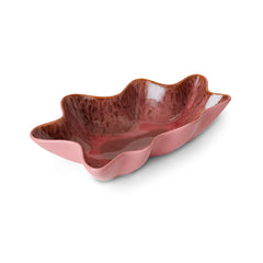 Shell serving bowl coral