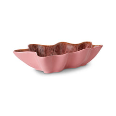 Shell serving bowl coral