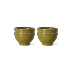 Farmhouse ceramics: XS bowls, moss (set of 4) | PRE-ORDER, begin november