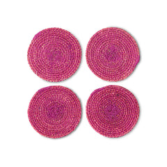 Soft edge coasters, raspberry (set of 4) | PRE-ORDER, begin december