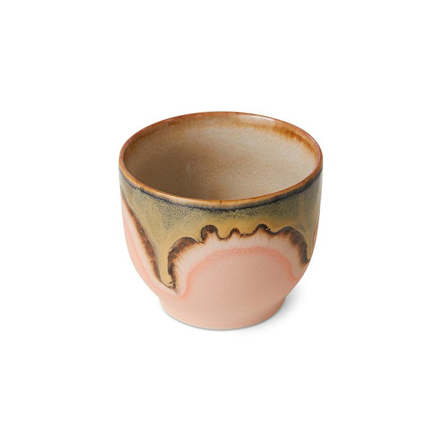 70s ceramics: café cup blossom