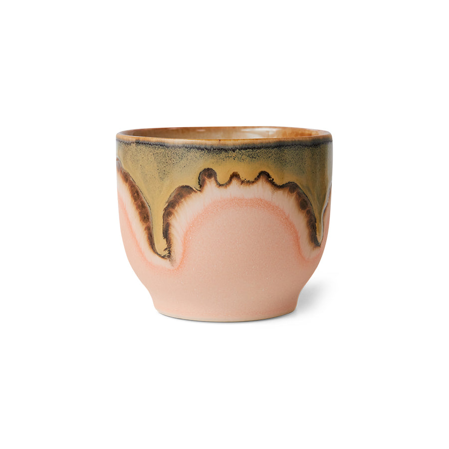 70s ceramics: café cup blossom