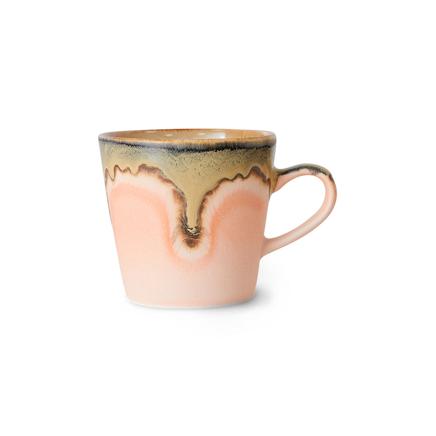 70s ceramics: americano mug blossom