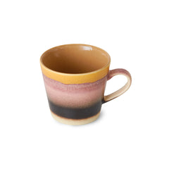 70s ceramics: cappuccino mug sunset