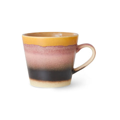 70s ceramics: cappuccino mug sunset