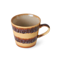 70s ceramics: cappuccino mug cliffs