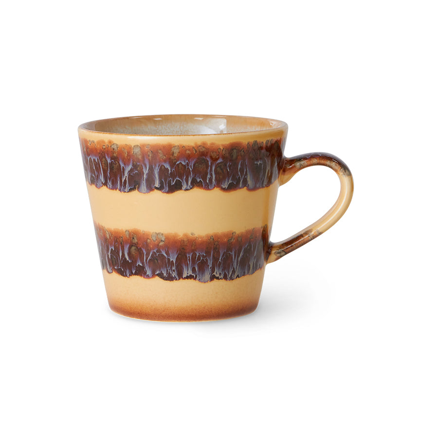 70s ceramics: cappuccino mug cliffs