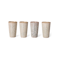 70s ceramics: latte mug hail
