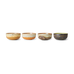 70s ceramics: tapas bowls drift, set of 4