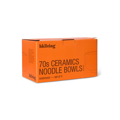 70s ceramics: noodle bowls seabreeze, (set of 4)