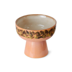 70s ceramics: tapas bowl on base lush, L