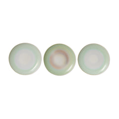 70s ceramics: dinner plates palms, set of 2