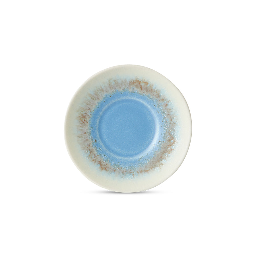 70s ceramics: saucer azure