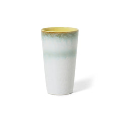 PRE-ORDER 70s ceramics: latte mug petal