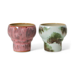 PRE-ORDER 70s ceramics: lungo mugs expression, set of 2