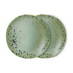 PRE-ORDER 70s ceramics: side plates fleck, set of 2