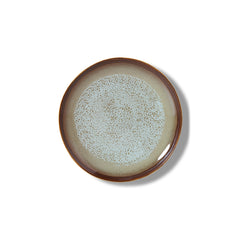 PRE-ORDER 70s ceramics: dessert plates contrast, set of 2