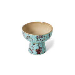 PRE-ORDER 70s ceramics: tapas bowl on base, patina S