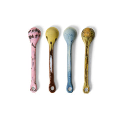 PRE-ORDER 70s ceramics: spoons sketch, M, set of 4