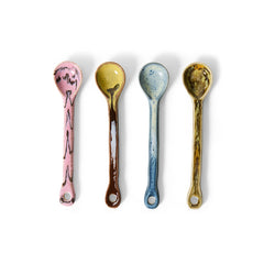 PRE-ORDER 70s ceramics: spoons sketch, M, set of 4