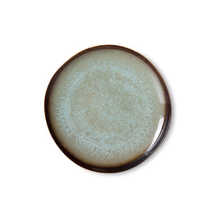 70s ceramics: side plate contrast, set of 2