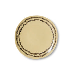 70s ceramics: side plate vanilla, set of 2