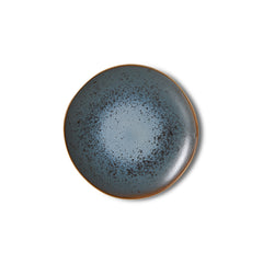 70s ceramics: dessert plate mineral, set of 2