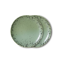 70s ceramics: dessert plate fleck, set of 2