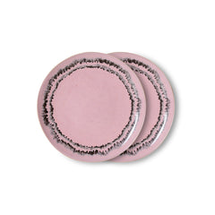 70s ceramics: dessert plate bubble, set of 2