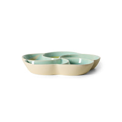 70s ceramics: snack tray glint