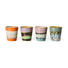 70s ceramics: ristretto mugs, nostalgia (set of 4) | PRE-ORDER, begin november