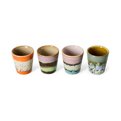 70s ceramics: ristretto mugs, nostalgia (set of 4) | PRE-ORDER, begin november