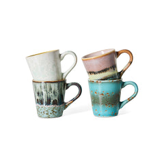 70s ceramics: espresso mugs, softness (set of 4) | PRE-ORDER, begin november