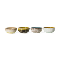 70s ceramics: XS bowls, caramelized (set of 4) | PRE-ORDER, begin november