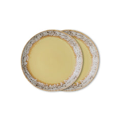 70s ceramics: dessert plates, custard (set of 2) | PRE-ORDER, begin november