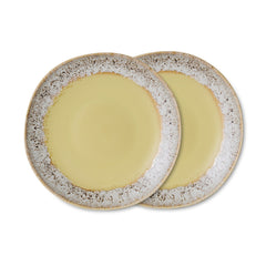 70s ceramics: side plates, custard (set of 2) | PRE-ORDER, begin november