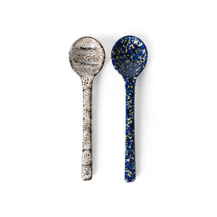 70s ceramics: serving spoons, blues (set of 2) | PRE-ORDER, begin november