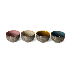 70s ceramics: noodle bowls, brew variation (set of 4) | PRE-ORDER, begin november
