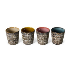 70s ceramics: coffee mugs, brew variation (set of 4) | PRE-ORDER, begin november