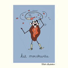 Kut menstruatie - A6 kaart